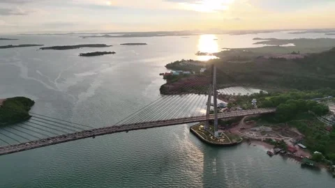 Jembatan Barelang Batam Vídeos de archivo 245598765