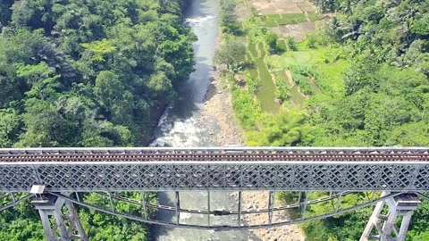 Jembatan Cirahong Stock Footage 281806654