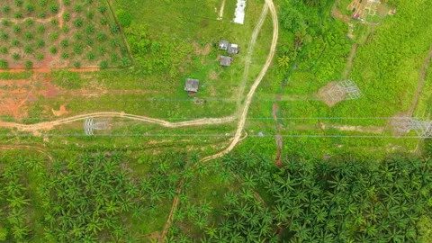 Jempol Power Grid Transmission Lines - Malaysia TNB Energy Security 4K Stockbeeldmateriaal 331863285