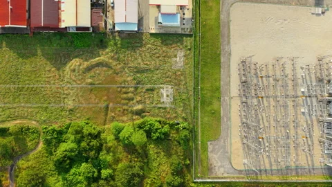 Jempol Power Substation Top-Down - Malaysia Transmission Grid 4K 動画素材 331840622