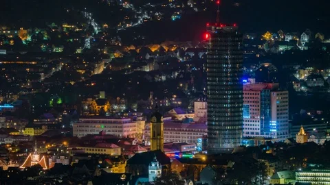 Jena Timelapse night Video stock 89618053