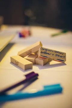 Jenga Blocks Stock Photos