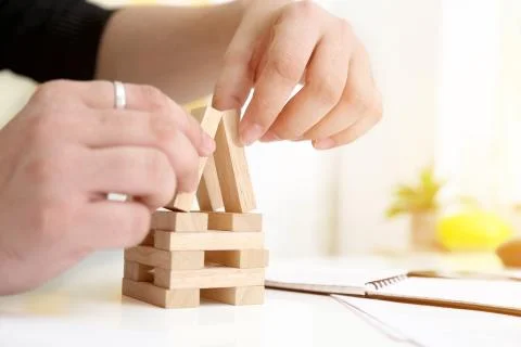 Jengan Game Stock Photos