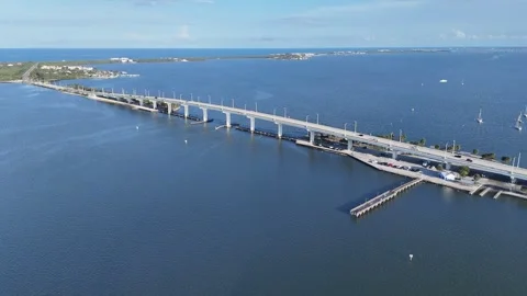 Jensen Beach Causeway Jensen Beach, Florida Stock Footage 331168481