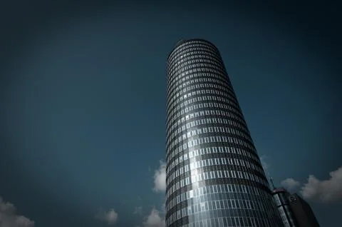 Jentower in Jena with clouds 스톡 사진