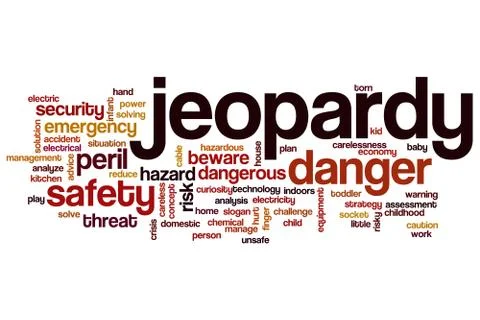 Jeopardy word cloud Stock Illustration