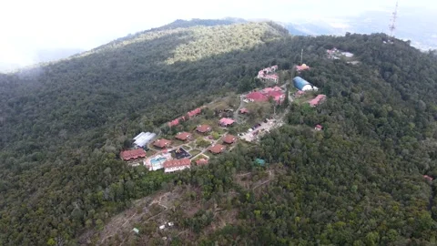 Jerai Hill aerial hyperlapse Stock Footage 145672447