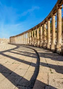 Jerash Ruins in Jordan Stock Photos