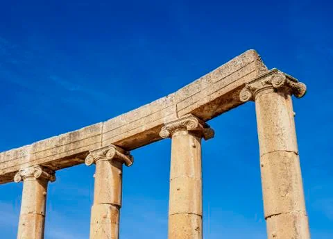 Jerash Ruins in Jordan Stock Photos