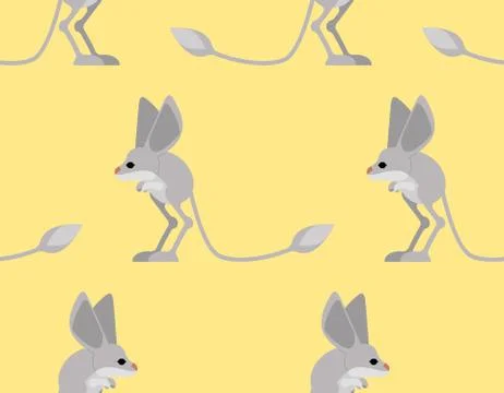 Jerboa pattern. Steppe animal background. Wildlife Texture Stock-Illustration