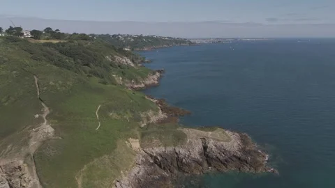 Jerbourg cliffs in Guernsey Stock Footage 288741923