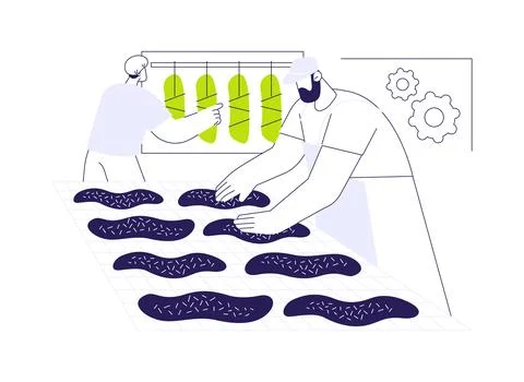 Jerky marinade abstract concept vector illustration. Illustrazione stock