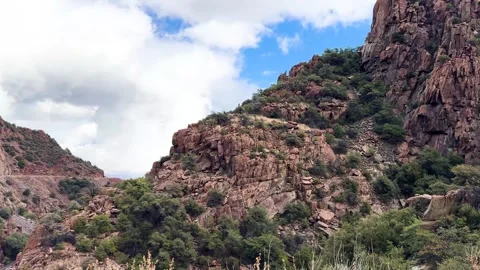 Jerome Rugged Peaks Under Cloudy Skies Stock Footage 275417780