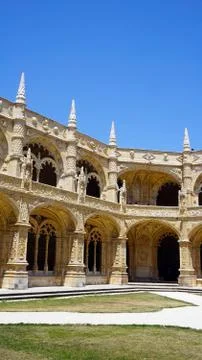 Jeronimos interior architecture Stock Photos