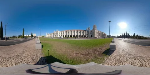 Jerónimos Monastery 360 Lisbon VR Video stock 94372026