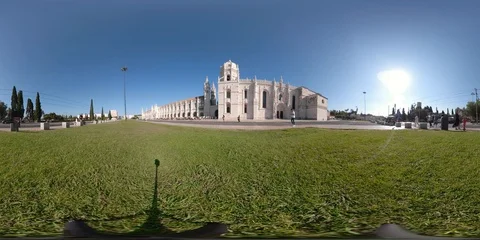 Jerónimos Monastery 360 Lisbon VR Video stock 94372052
