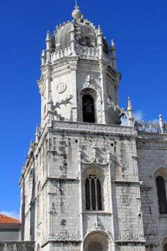 Jeronimos monastery in belem Stock Photos