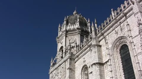 Jeronimos Monastery in Lisbon Video stock 20481723