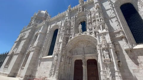 Jerónimos Monastery in Lisbon Stock-Footage 197478996