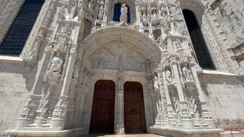 Jerónimos Monastery in Lisbon Stock Footage 197478997