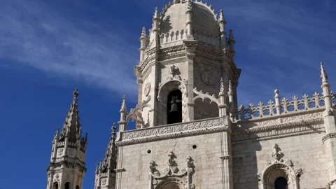 The Jerónimos Monastery or Hieronymites Monastery Video stock 307209954