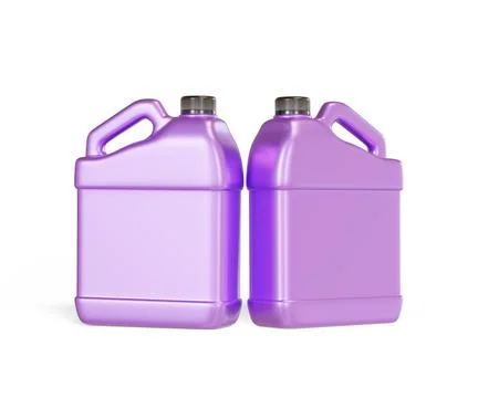 Jerry can packaging container plastic rendering 3D software illustration met Stock Photos