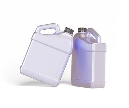 Jerry can packaging container plastic rendering 3D software illustration met Stock Photos