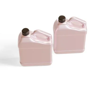 Jerry can packaging container plastic rendering 3D software illustration met Stock Photos