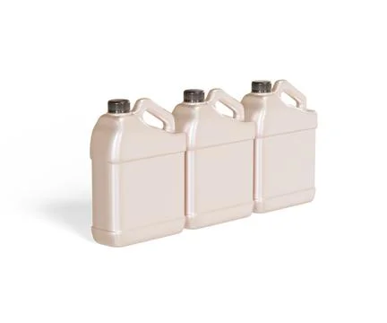 Jerry can packaging container plastic rendering 3D software illustration met Stock Photos