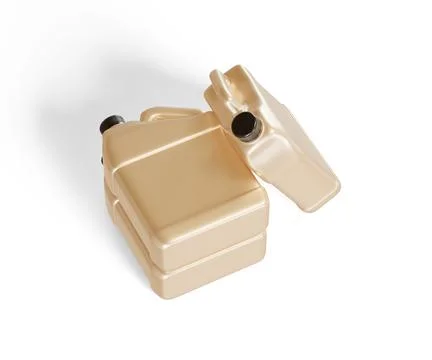 Jerry can packaging container plastic rendering 3D software illustration met Stock Photos