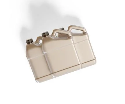 Jerry can packaging container plastic rendering 3D software illustration met Stock Photos