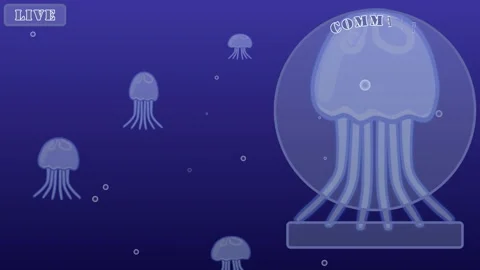 Jerry fish Looping streaming background. 1080p Stock Footage 258881190