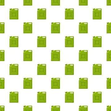 Jerrycan fuel canister pattern repeating energy motif Stock Illustration