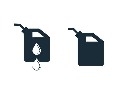 Jerrycan Icon Vector Logo Template Illustration Design Stock Illustration