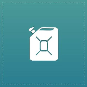 Jerrycan oil vector icon Stock Illustration