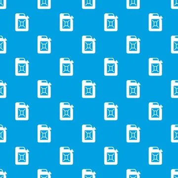 Jerrycan pattern seamless blue Stock Illustration