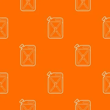 Jerrycan pattern vector orange Stockillustratie