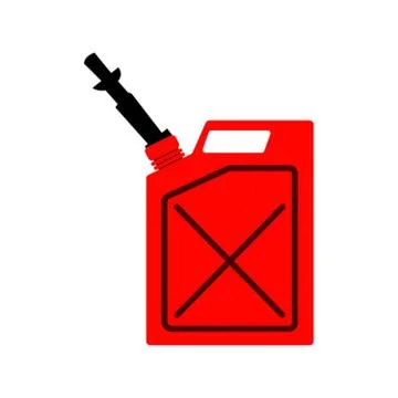 Jerrycan on white 스톡 일러스트