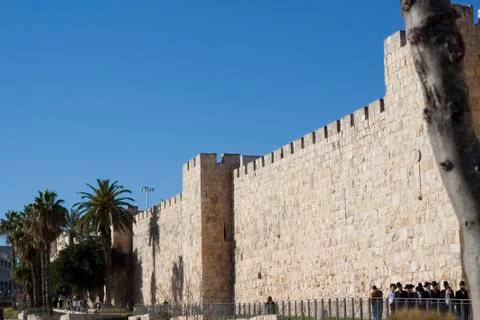 Jersalem outer wall Stock Photos