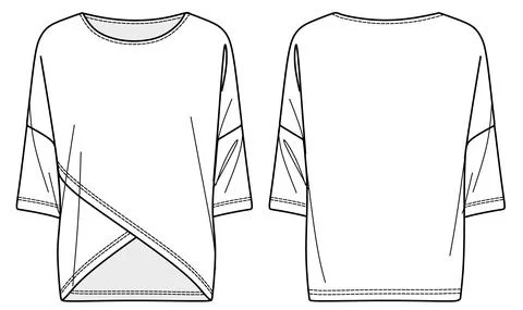 Jersey blouse Stock Illustration