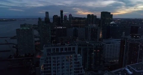 Jersey City Aerials 스톡 동영상 82136143