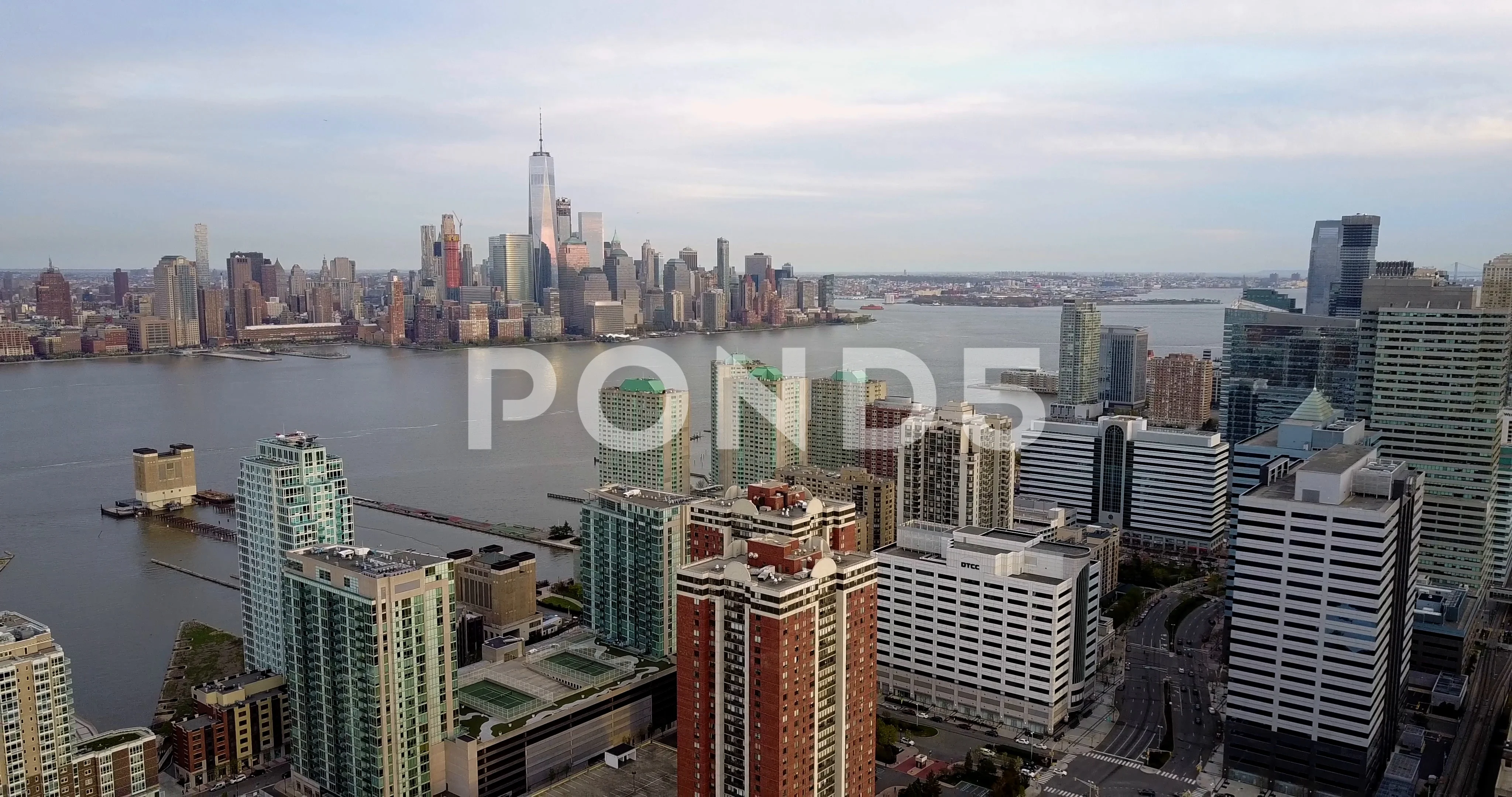 Jersey City, New Jersey  4K drone video 