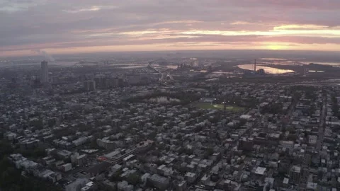 Jersey City Twilight DLOG Stock Footage 229434741