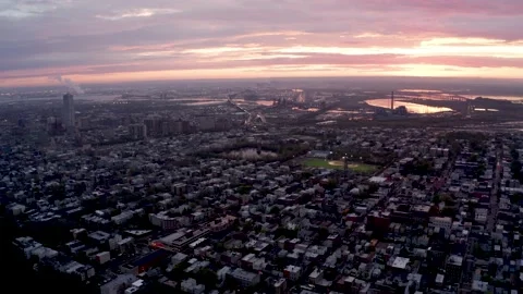 Jersey City Twilight Stock Footage 229434883