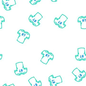 Jersey clothing vector seamless pattern Stock Illustration