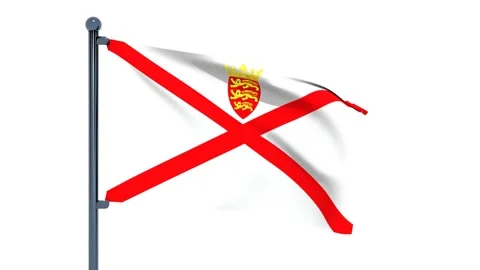 Jersey Flag Stock Footage 150198481