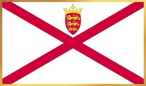 Jersey Flag Illustration Stock Illustration