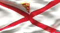 JERSEY Flag in wind in slow motion HD Footage