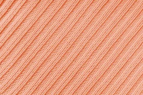 Jersey textile background , orange diagonal striped knitted fabric, cloth s.. Foto stock