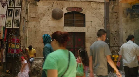 Jerusalem 4K Via Doloroza st VII wide  25P Vidéo 40983671